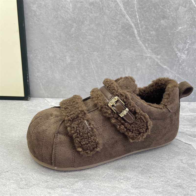 2025冬季加绒勃肯鞋女魔术贴毛口保暖棉鞋百搭休闲时尚防滑女棉鞋,淘宝优惠券,粉丝福利购,淘宝优惠卷