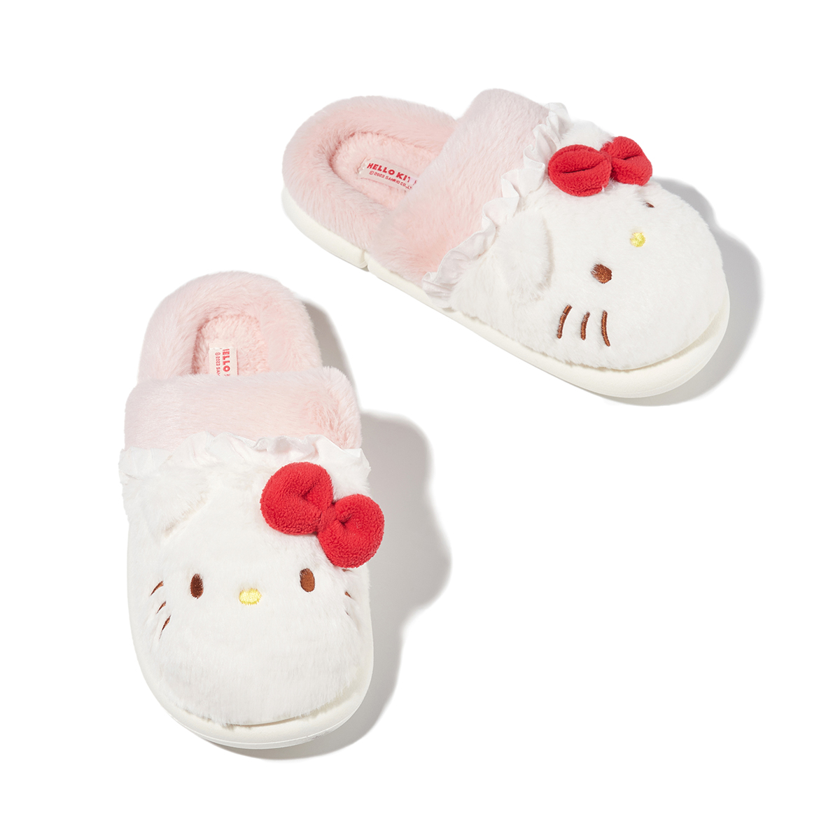 BE三丽鸥HelloKitty正品棉拖鞋女冬季包头毛毛绒秋冬室内家居保暖 - 图2