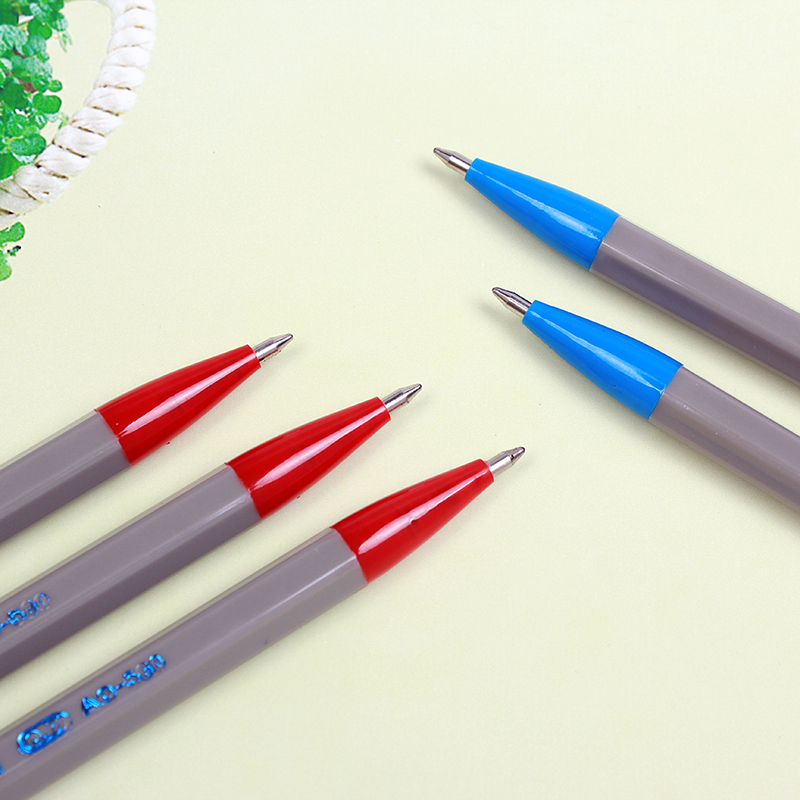 奥博580红蓝双色圆珠笔双头笔两用笔老师批阅试卷作业专用笔0.7mm-图2