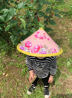 儿童舞蹈斗笠帽防雨防晒36CM
