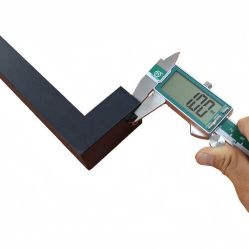 38正面方管厚不锈钢玻璃门大拉手办公室磨砂黑无框门推拉大门把手 - 图2