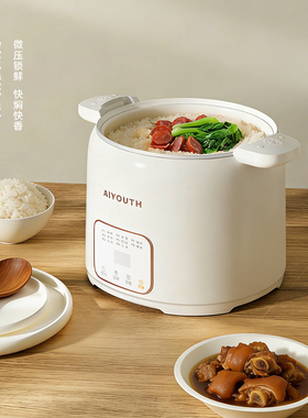 艾青春2.5L微压电煮锅煮饭煮粥煲汤预约AI-DG825