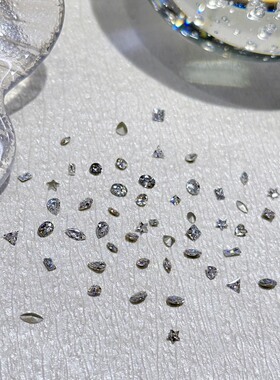 新款美甲钻混装异形尖底锆石钻指甲装饰白色钻一包50颗美甲店专用