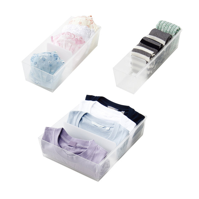 Likeit underwear storage box socks bra panties storage box plastic drawer partition box