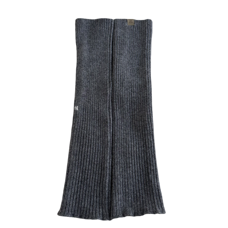 暖冬拍档~100%纯山羊绒袜套保暖过膝长筒袜针织堆堆袜护小腿脚腕 - 图3