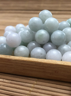 diy缅甸翡翠天然冰种a货饰品散珠