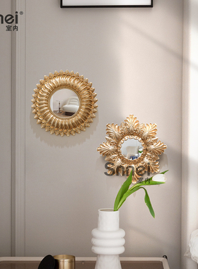 Snnei金色雕花工艺树脂装饰镜