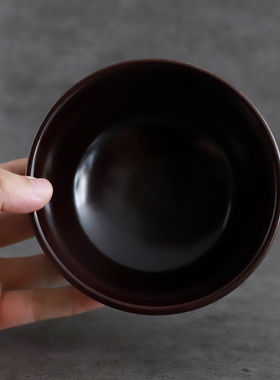 蒙古木碗彩绘奶茶碗隔热防烫