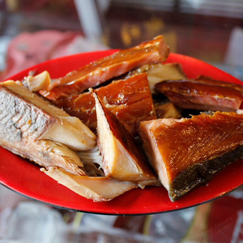 哈肉联熏大马哈鱼熟食即食大马哈五香味道哈尔滨特产零食风味400g