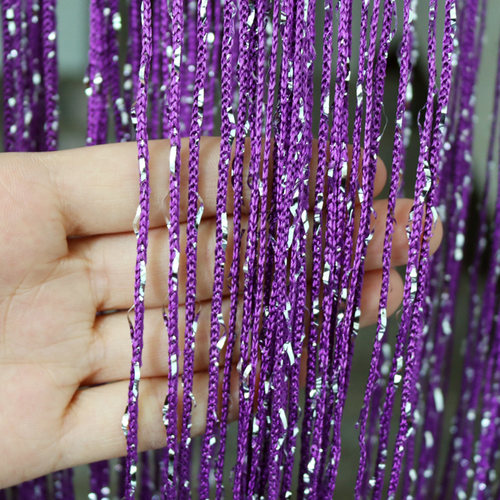 热卖加密金色银丝线帘门帘挂帘隔断玄关窗帘不缠绕韩式婚庆装饰帘 - 图0