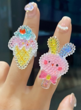 闪光戒指儿童有灯亮光指环