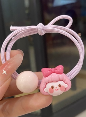 扎头发绳女童小学生绑马尾皮套