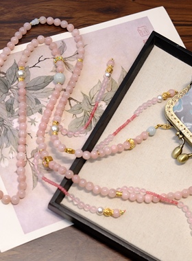 国风超重工流苏手工斜挎链条零钱包女包可拆卸手机包链背背链