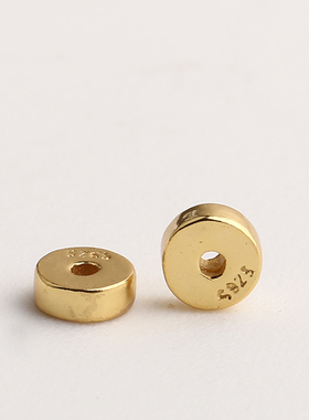 古法金925银镀金金刚蛇结隔片