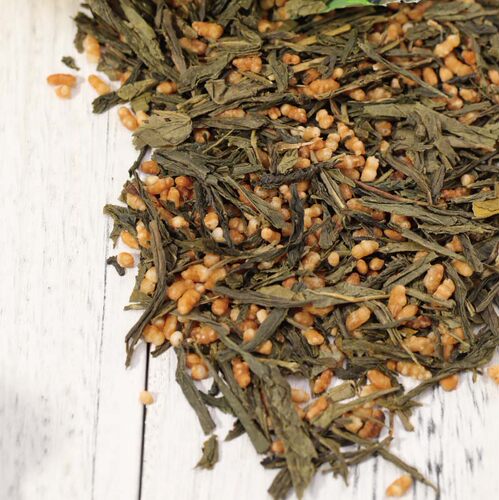 日式玄米茶梅印玄米茶200g正宗蒸清绿茶袋装泡茶日式茶糙米茶 - 图2