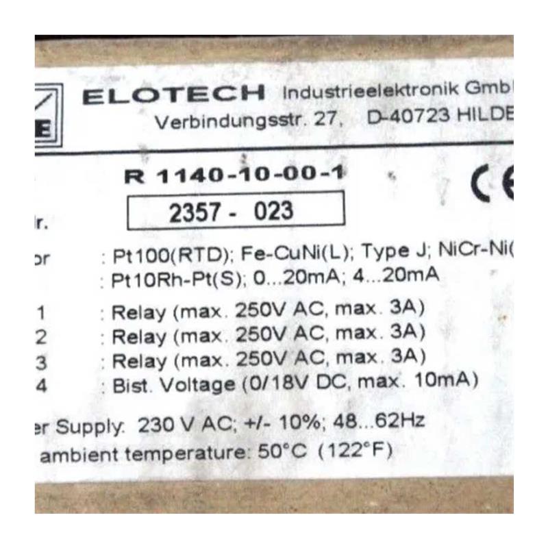 议价ELOTECH R1140-10-00-1,温控器 - 图3