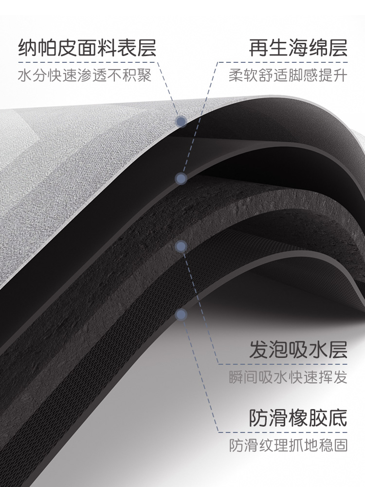 柴犬硅藻泥软垫浴室地垫卫生间吸水垫厕所门口防滑脚垫家用地毯