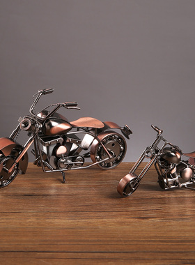 创意铁艺工艺品桌面摩托车模型
