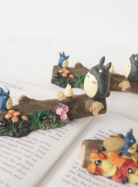 猫部杂货 日本动漫宫崎骏龙猫春夏秋冬系列微景观造景公仔摆件