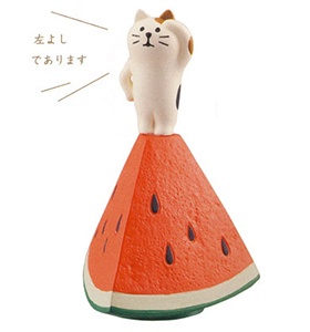 猫部杂货夏日观察三毛猫西瓜熊猫