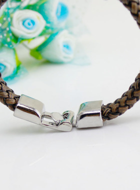 外贸动漫电影海贼骷髅头手环创意编织皮绳手链