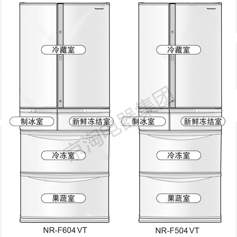 Panasonic/松下NR-F604VT/F504VT/F507HX/F607HX日本进口无霜冰箱 - 图3