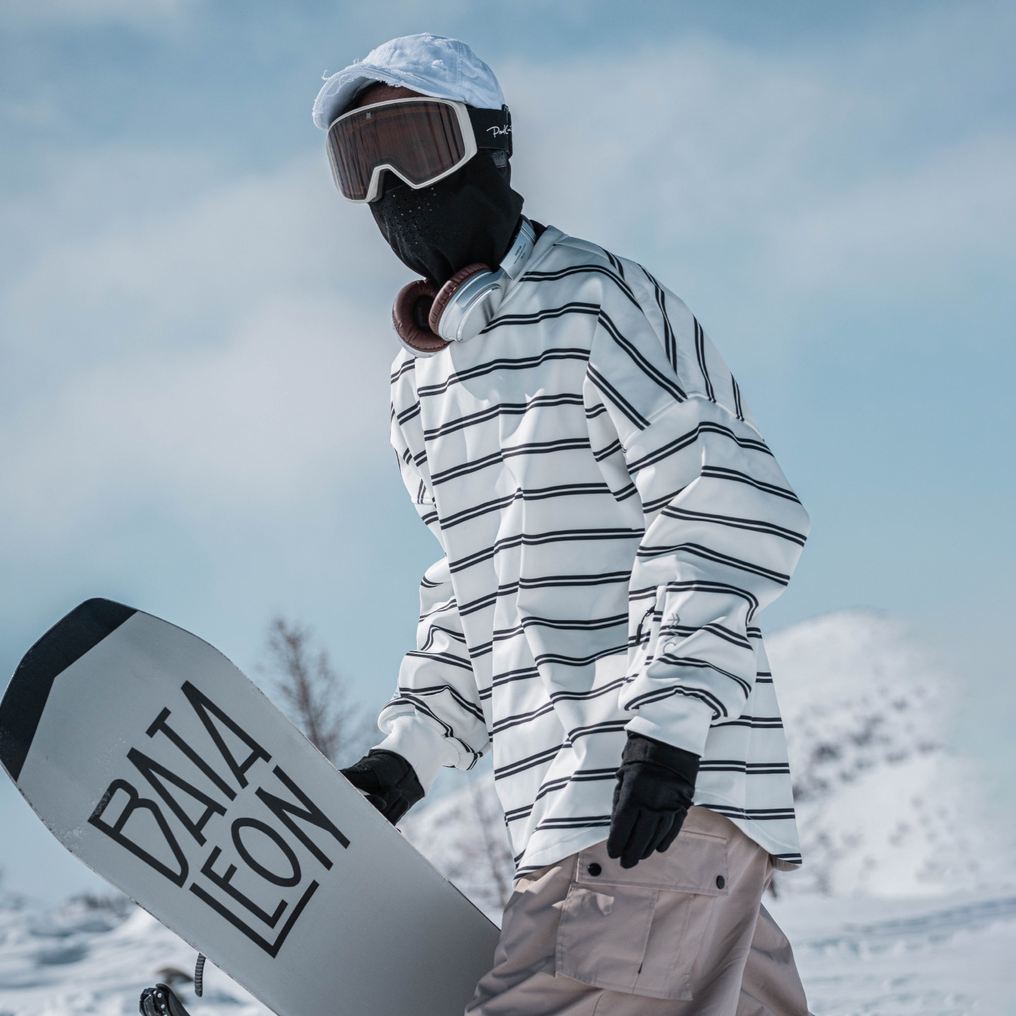 雪否 白条纹单板滑雪防水over size宽松加绒透气男女室内滑雪卫衣,淘宝优惠券,粉丝福利购,淘宝优惠卷