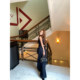 ເງິນເກົ່າ denim vest suit women's summer straight pants wide leg set two piece