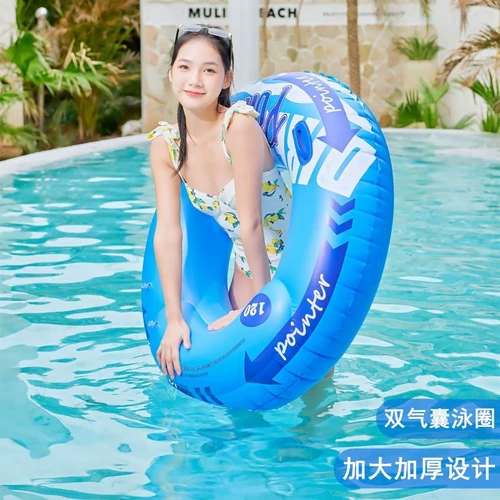 Плавательный круг, надувная подушка безопасности подходит для мужчин и женщин для взрослых, две воздушные камеры, увеличенная толщина