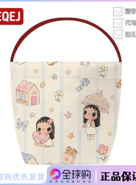 日本LEEQEJ小玉yuy周边帆布袋通勤包包大容量生日礼物送女生闺蜜
