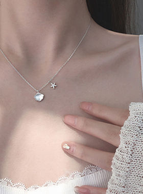 海星ins冷淡风小众设计感锁骨链