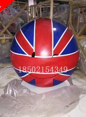 定制树脂玻璃钢卡通雕塑户外展览雕塑表情包模型