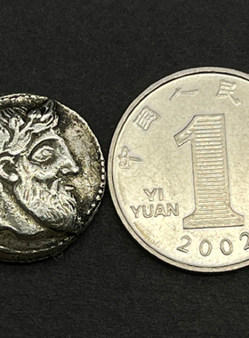 希腊饰品硬币项链酒神古银币吊坠