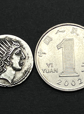 太阳神项链罗马古币饰品银币吊坠