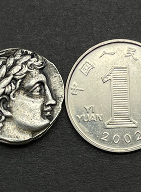 希腊太阳神阿波罗古币吊坠狮子座