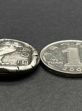 智慧女神古币吊坠猫头鹰币水瓶座