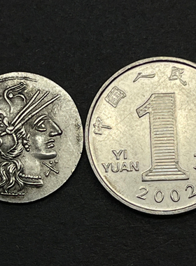 罗马神话古币硬币项链双子座吊坠