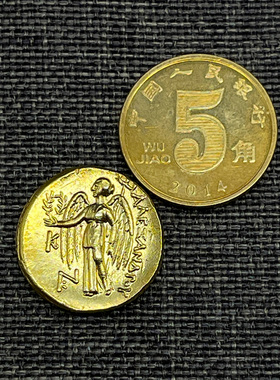 古希腊饰品金币项链水瓶座雅典娜