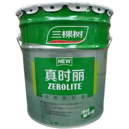 三棵树真时丽内墙乳胶漆家用彩色墙面漆室内环保自刷白色油漆涂料 - 图3