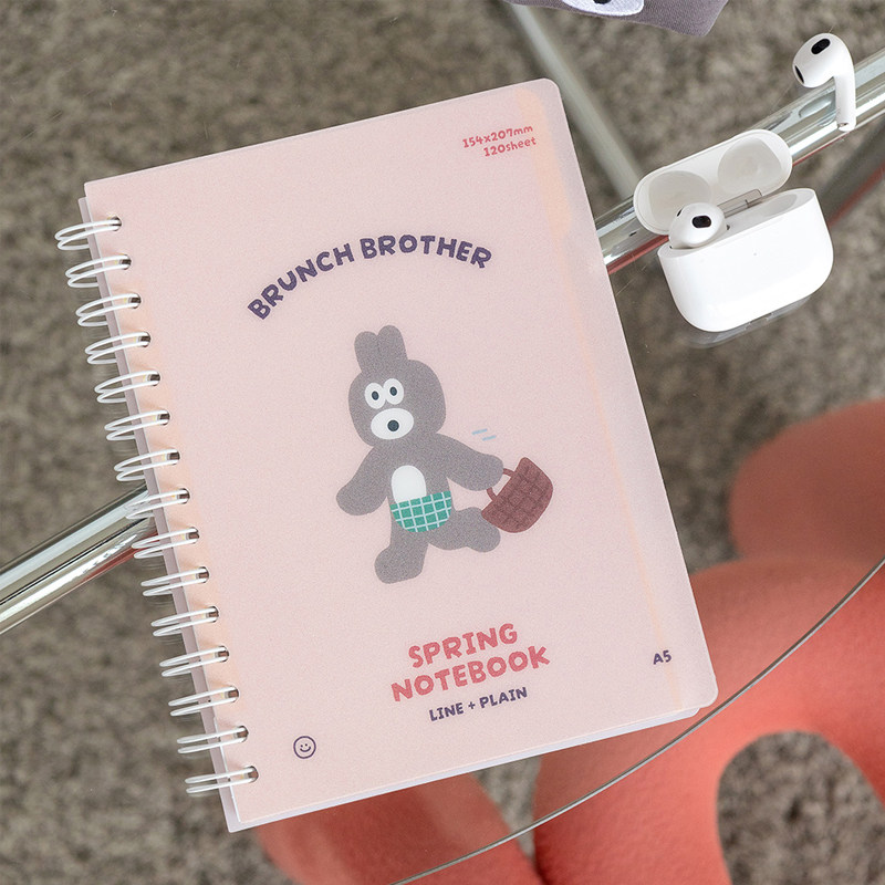 韩国romane卡通线圈A5横线空白记事本索引PP面学生办公笔记本手账 - 图3