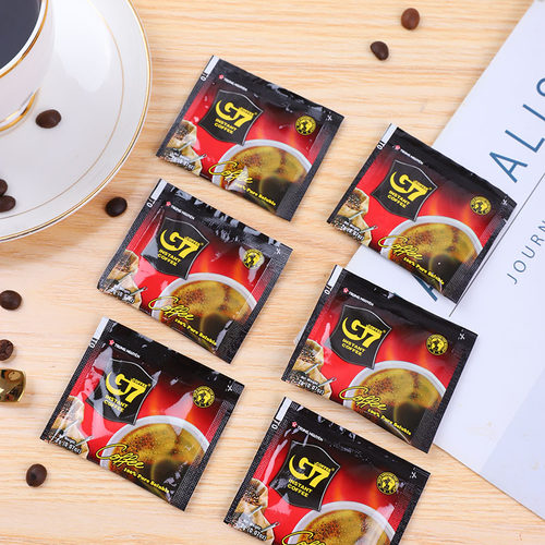 买5盒包邮/越南中原g7速溶纯咖啡无蔗糖黑咖啡2g*15袋/30g盒装 - 图0