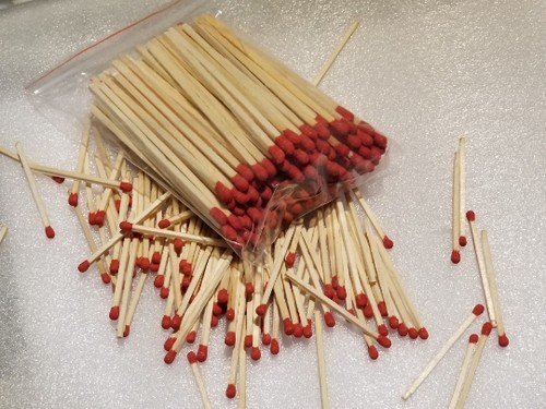 散装火柴 火柴棒散装48 75 100mm红头白头火柴杆 搭配满10包包邮 - 图1