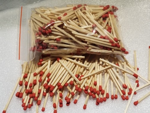 散装火柴 火柴棒散装48 75 100mm红头白头火柴杆 搭配满10包包邮 - 图2