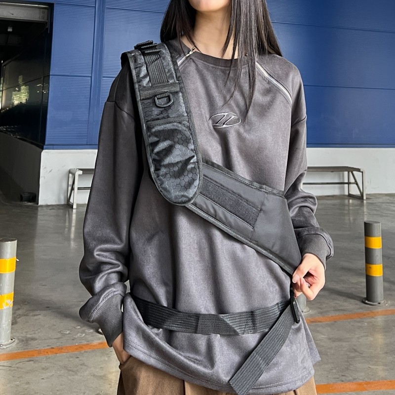 轻便骑行男女潮酷胸包重工弓箭包单肩斜挎包战术风背包情侣大包包,淘宝优惠券,粉丝福利购,淘宝优惠卷