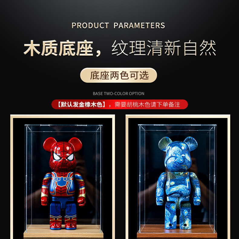 多尺寸可开门亚克力高清展示盒手办模型防尘罩可定制收纳防尘盒,淘宝优惠券,粉丝福利购,淘宝优惠卷