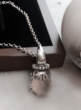 手工饰品挂坠银项链