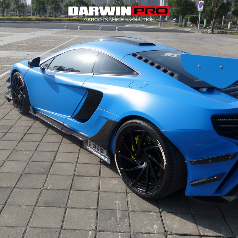 DarwinPRO迈凯伦 MP4-12C 650S改装 REBEL碳纤维侧裙侧扰流-图0