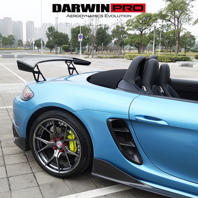 DarwinPRO保时捷 718 boxster stuttmate改装碳纤维尾翼 GT尾翼-图0