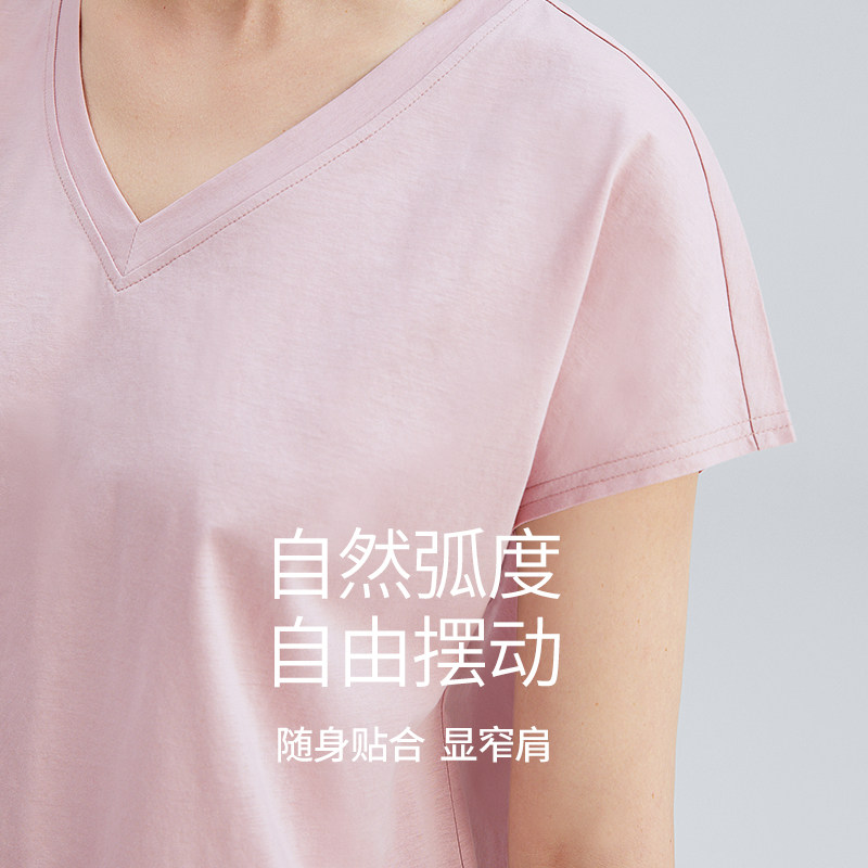 淳度2023新款女夏纯棉丝光棉睡衣 淳度服饰睡衣/家居服套装