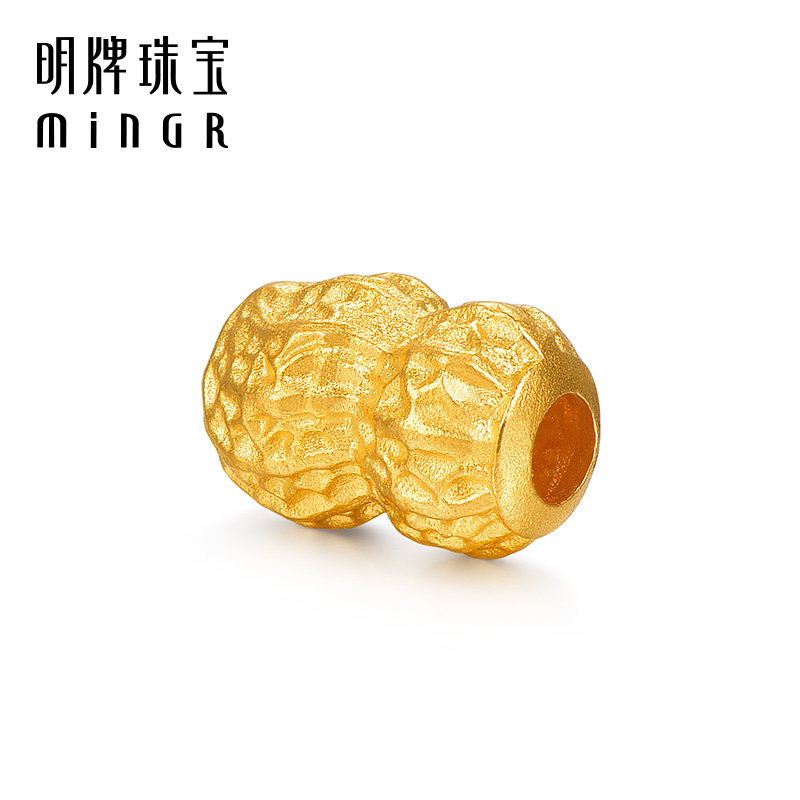 明牌珠宝古法黄金长生富贵珠 足金花生长生果串珠吉祥手串AFE0013,淘宝优惠券,粉丝福利购,淘宝优惠卷